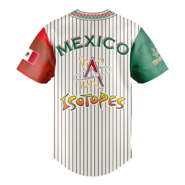 2025 Albuquerque Isotopes Mexican Heritage Night Striped Jersey