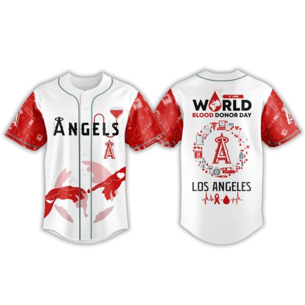 2025 Angels World Blood Donor Day Jersey