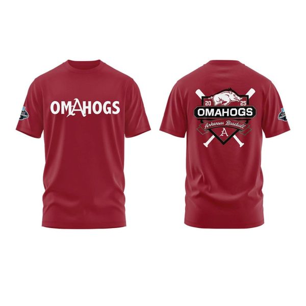 2025 Arkansas Baseball OMAHOGS Shirt