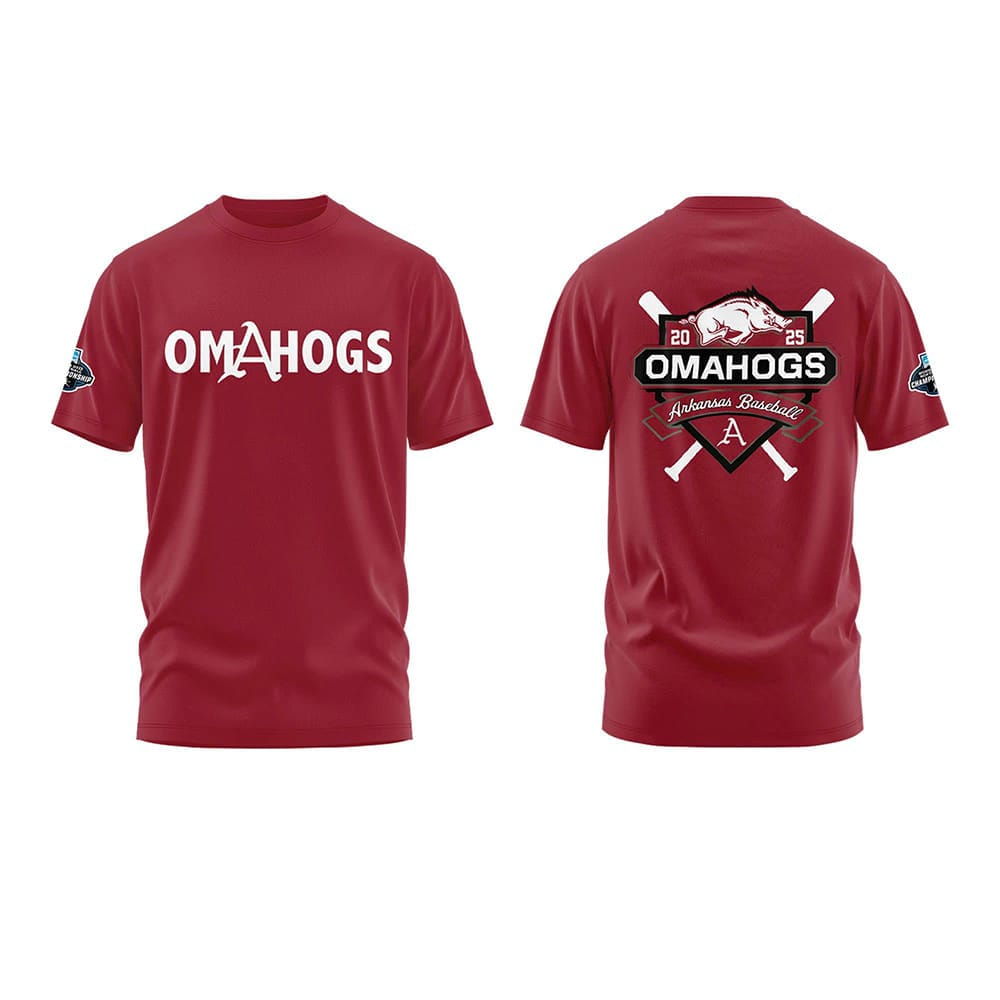 2025 Arkansas Baseball OMAHOGS Shirt 2025 Arkansas Baseball OMAHOGS Shirt