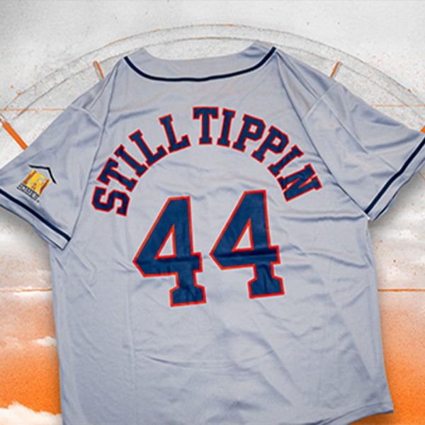2025 Astros Astros Road Grey Still Tippin Jersey Giveaway
