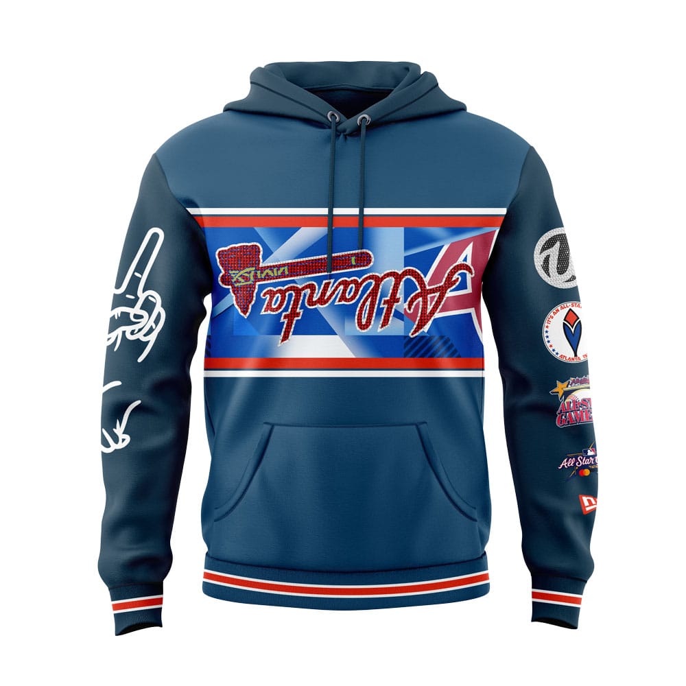 2025 Braves Peace Up A-Town Down Hoodie 2025 Braves Peace Up A-Town Down Hoodie