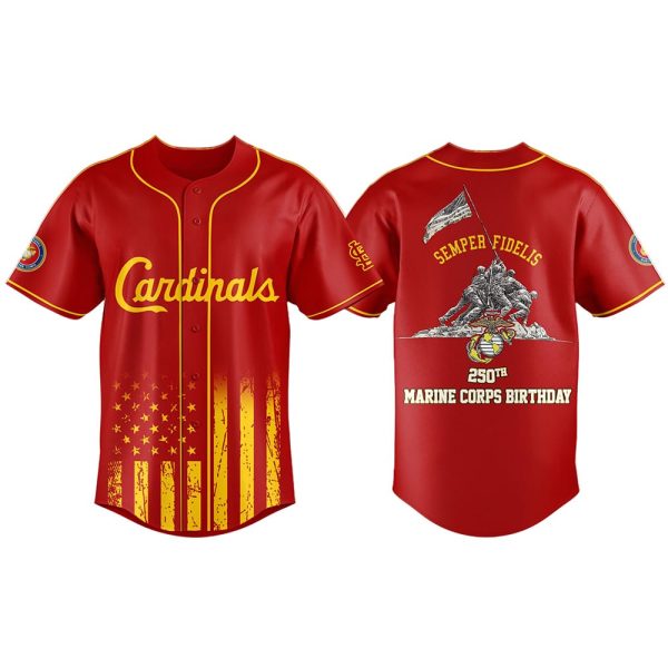2025 Cardinals Marine 250th Birthday Jersey