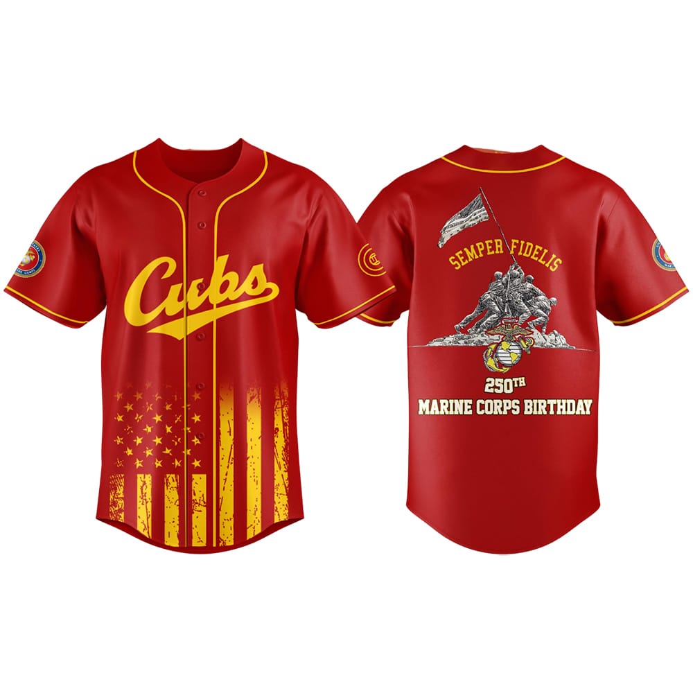 2025 Cubs Marine 250th Birthday Jersey 2025 Cubs Marine 250th Birthday Jersey