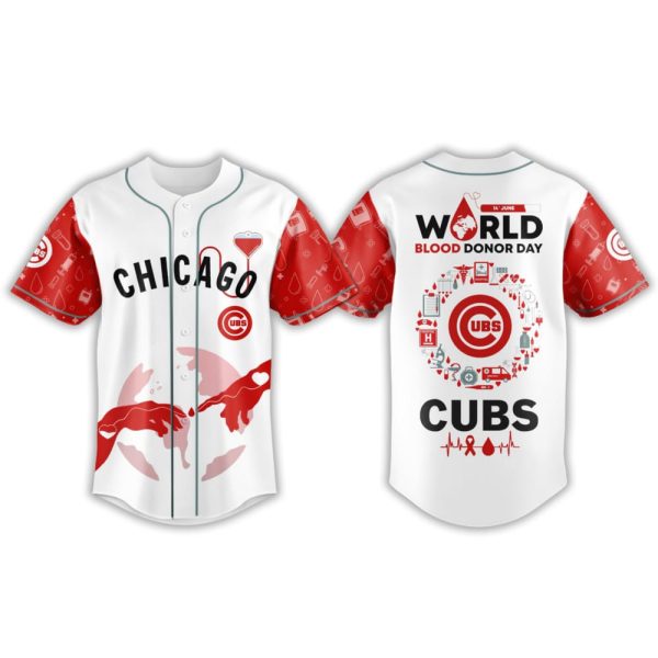 2025 Cubs World Blood Donor Day Jersey