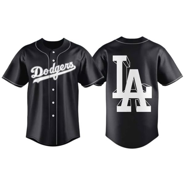 2025 Dodgers Black Lights Out Jersey