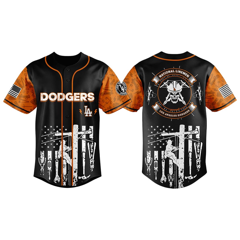 2025 Dodgers National Lineman Appreciation Day Jersey 2025 Dodgers National Lineman Appreciation Day Jersey