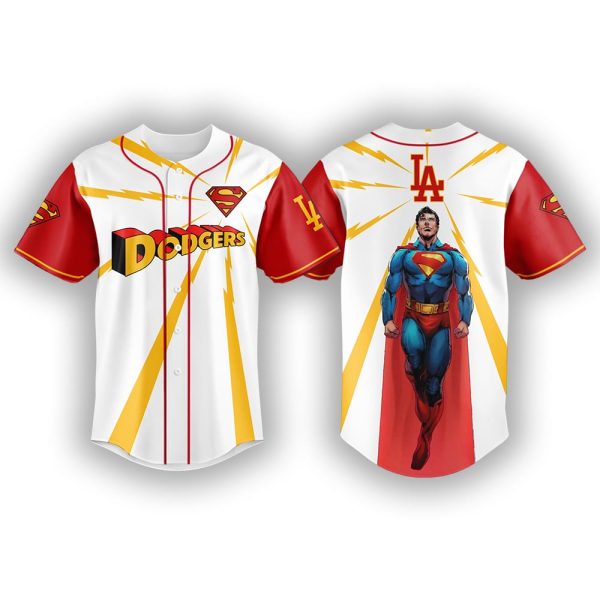 2025 Dodgers x Superman Man Of Steel Jersey
