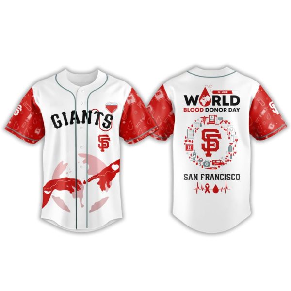 2025 Giants World Blood Donor Day Jersey