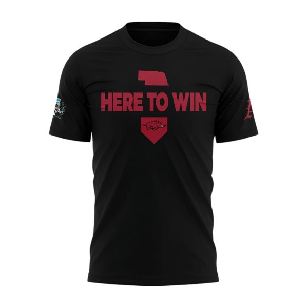 2025 Here To Win Arkansas Baseball Shirt