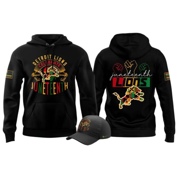 2025 Lions Celebrate Juneteenth Hoodie