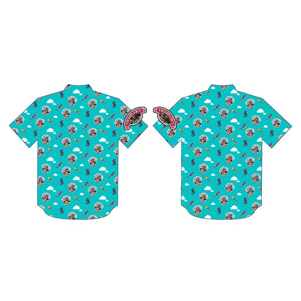 2025 Mariners Hot Dogs from Heaven Button Up Shirt Giveaway