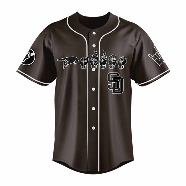 2025 Padres Deaf and Hard Of Hearing Night Jersey