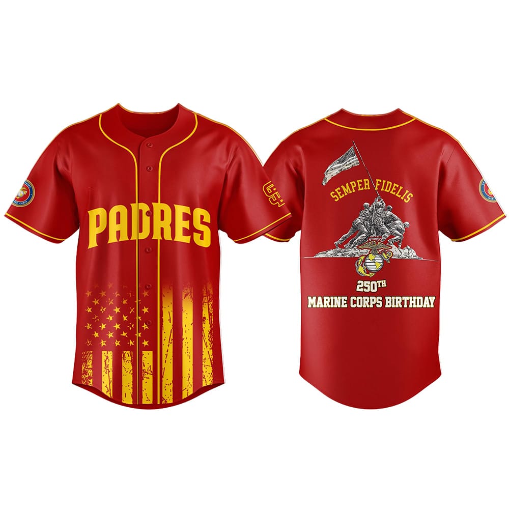 2025 Padres Marine 250th Birthday Jersey 2025 Padres Marine 250th Birthday Jersey