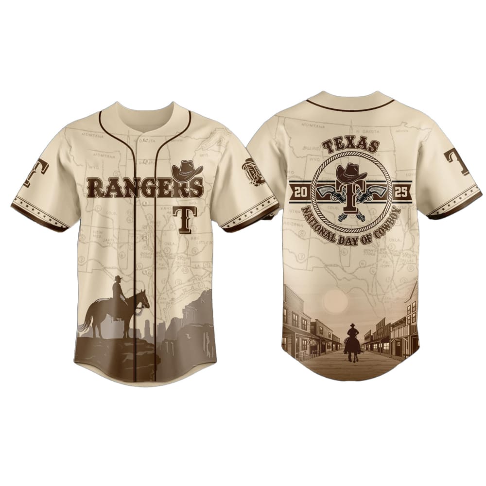 2025 Rangers National Day Of Cowboy Jersey 2025 Rangers National Day Of Cowboy Jersey