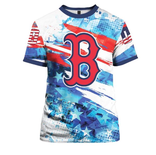 2025 Red Sox Independence Day 4th Of July Shirt
