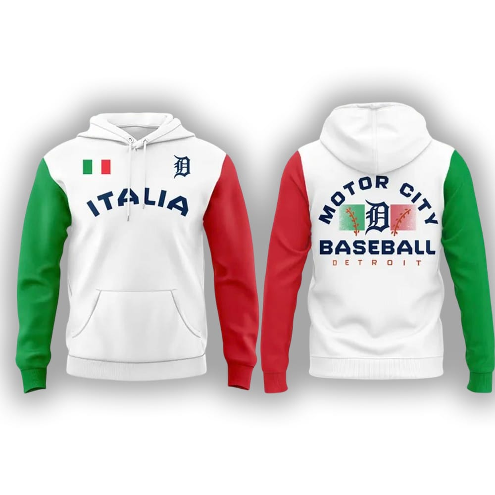 2025 Tigers Italian Heritage Celebration Hoodie 2025 Tigers Italian Heritage Celebration Hoodie