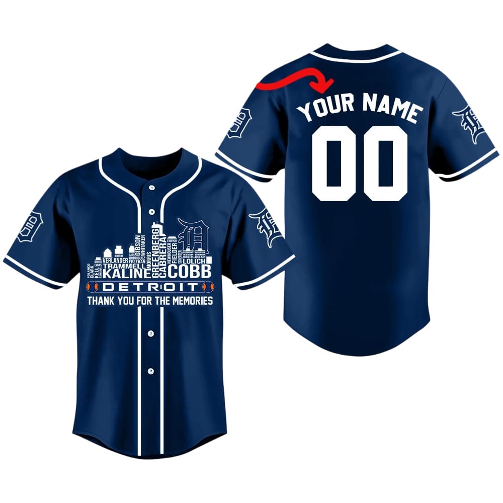 2025 Tigers x Memories 3D Baseball Jersey 2025 Tigers x Memories 3D Baseball Jersey
