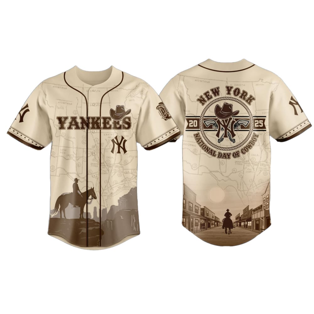 2025 Yankees National Day Of Cowboy Jersey 2025 Yankees National Day Of Cowboy Jersey