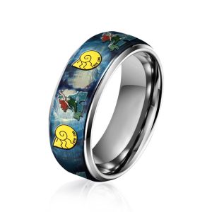 The Little Mermaid Silver Tungsten Rings2