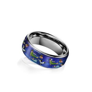 Peter Pan Silver Tungsten Rings1