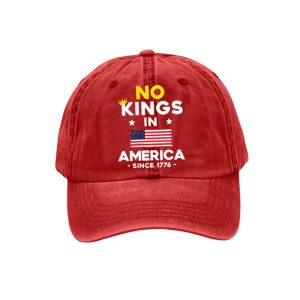 No King In America Since 1776 Printed Hat2