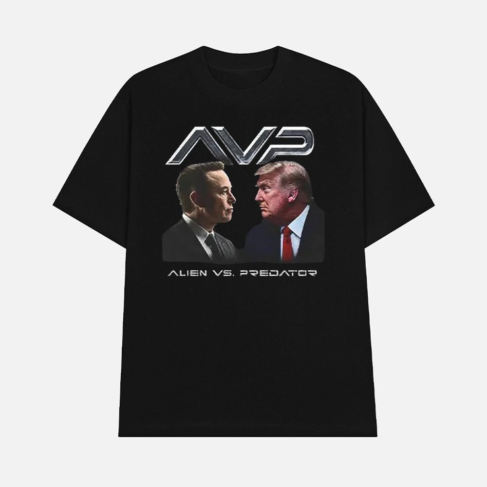 AVP Alien Vs Predator Trump Vs Elon Shirt 1 AVP Alien Vs Predator Trump Vs Elon Shirt