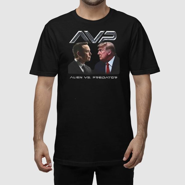AVP Alien Vs Predator Trump Vs Elon Shirt