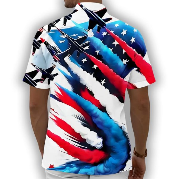 Airplane 4th Of July Hawaiian Shirt