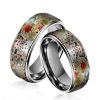 Alice in Wonderland Silver Tungsten Rings Gift For Fans