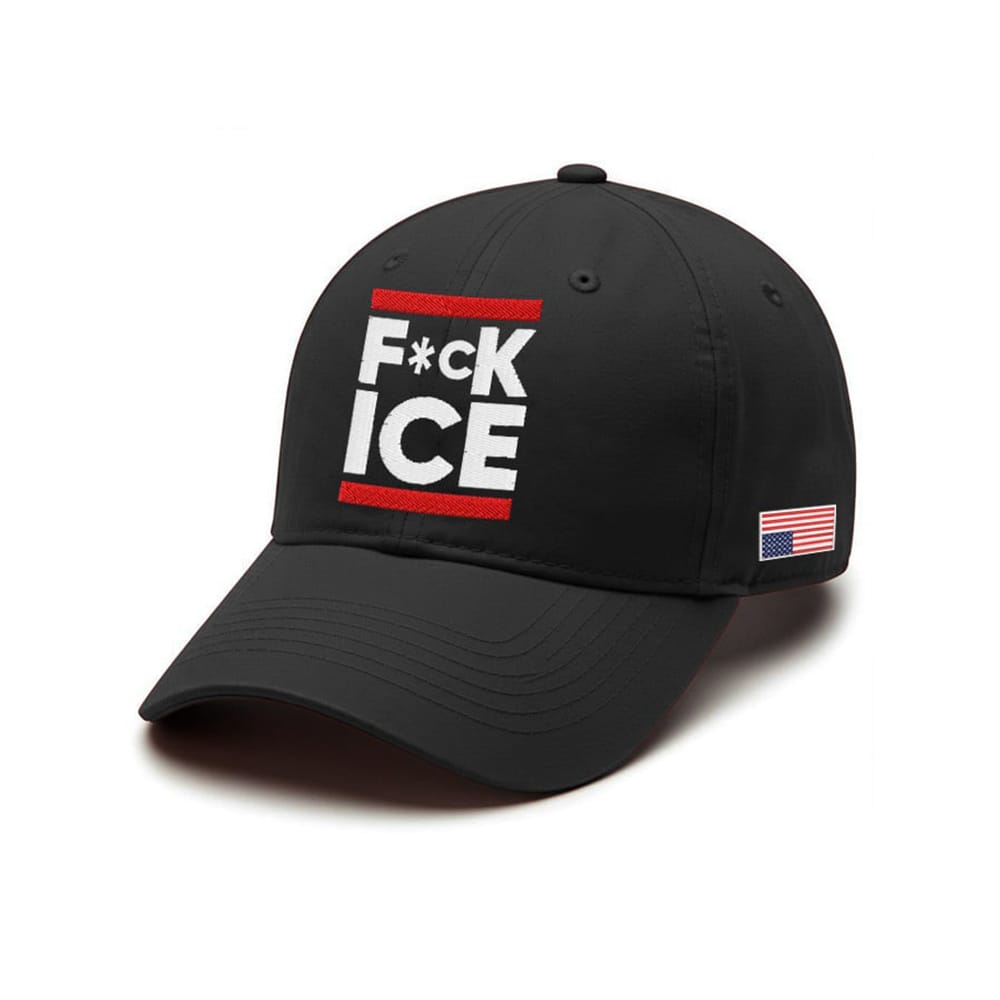 America LA Fuck ICE Print Baseball Cap America LA Fuck ICE Print Baseball Cap