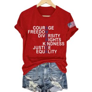Courage Freedom Diversity Rights Kindness Justice Equality Shirt 5 Courage Freedom Diversity Rights Kindness Justice Equality Shirt5