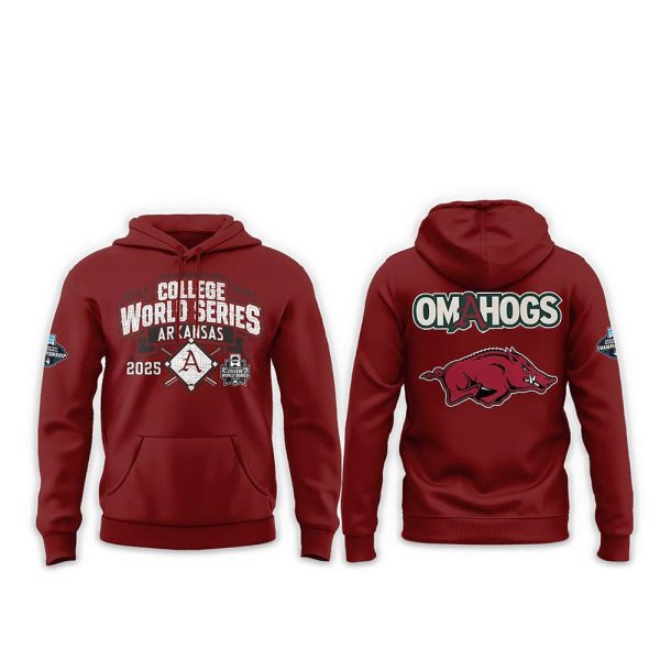Arkansas Baseball OMAHOGS 2025 College World Series Shirt