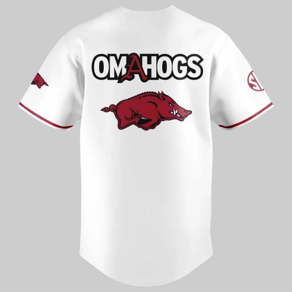 Arkansas Razorbacks College World Series Omahogs Baseball Jersey 2025