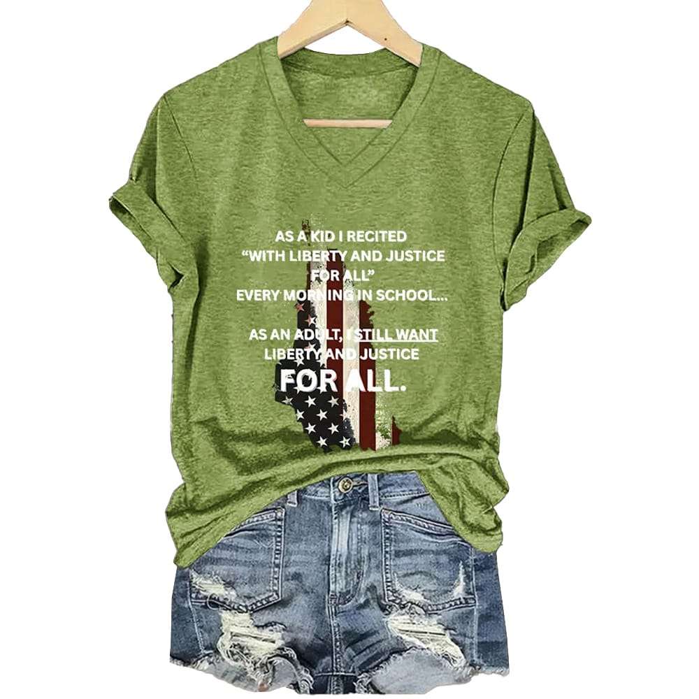 As A Kid I Recited With Liberty And Justice For All Every Morning In School Shirt As A Kid I Recited With Liberty And Justice For All Every Morning In School Shirt