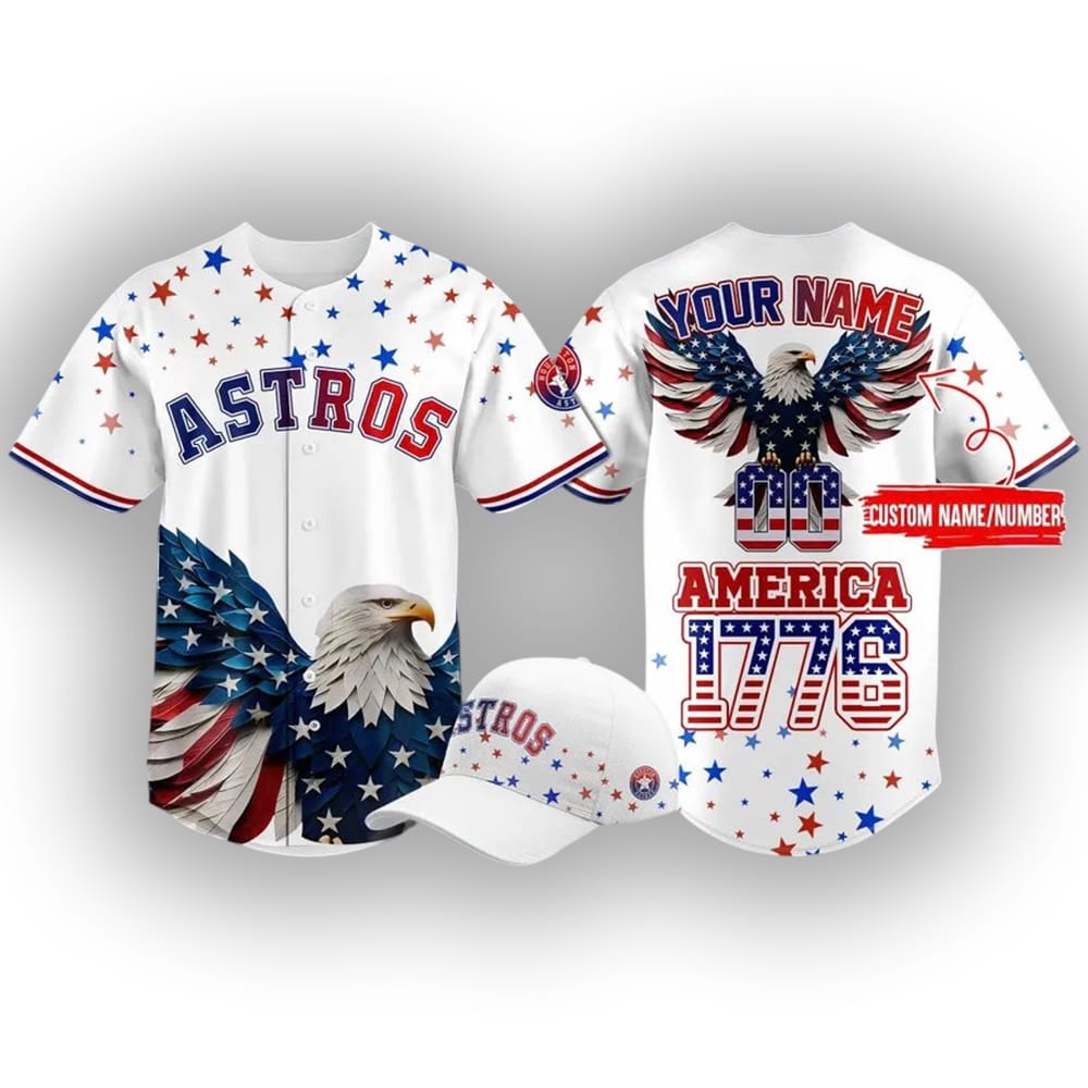 Astros 4th of July USA Baseball Jersey Astros 4th of July USA Baseball Jersey