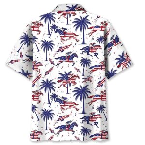 Horse Racing Proud Of America Hawaiian Shirt1