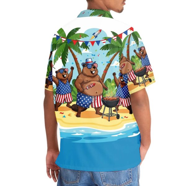 Beaver Proud Of America Hawaiian Shirt