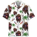 Bison Proud Of America Hawaiian Shirt