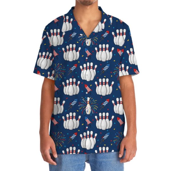 Bowling Celebration 4th Of July Hawaiian Shirt