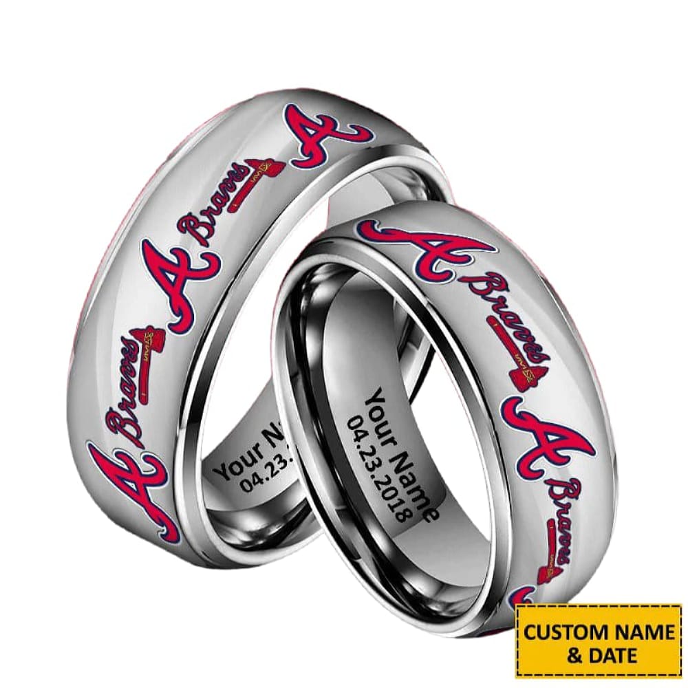 Braves Special Rings Custom Any Name And Date Braves Special Rings Custom Any Name And Date