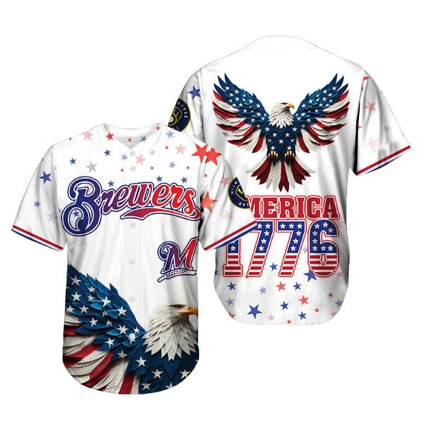 Brewers Independence Day Baseball Jersey 2025