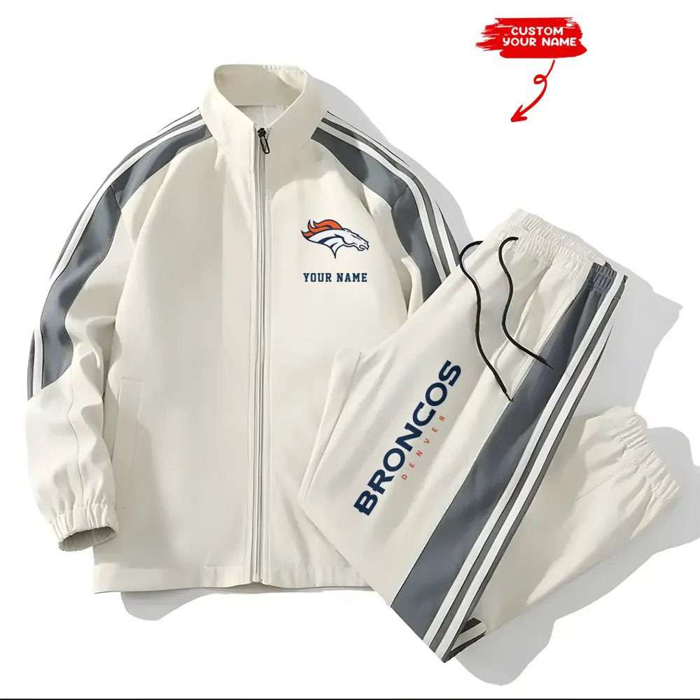 Broncos Football Unisex Style Versatile Sports Set Jacket And Pants Broncos Football Unisex Style Versatile Sports Set Jacket And Pants