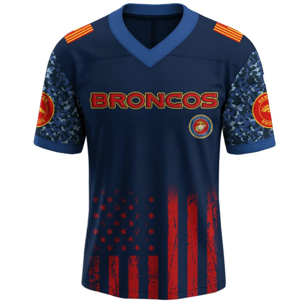 Broncos US USMC 250th Birthday Football Jersey 2025 Broncos US USMC 250th Birthday Football Jersey 2025