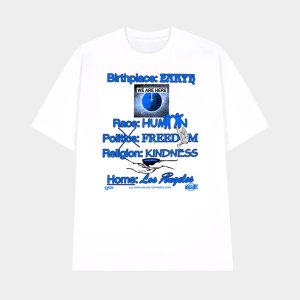 Birthplace Earth Race Human Politics Freedom Religion Kindness Home Los Angeles Shirt 1