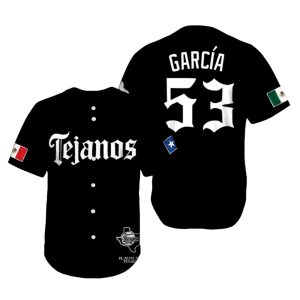 Texas Tejanos Garcia 53 Baseball Jersey