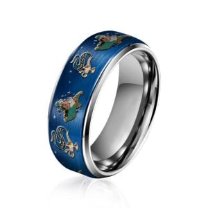Aladdin Silver Tungsten Rings Gift For Fans2