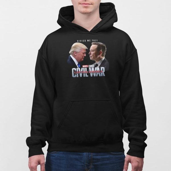 Captain America Civil War Trump Vs Elon Shirt