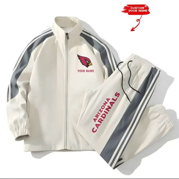 Cardinals Football Unisex Style Versatile Sports Set Jacket And Pants