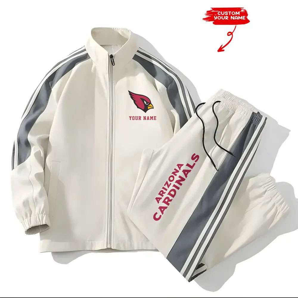 Cardinals Football Unisex Style Versatile Sports Set Jacket And Pants Cardinals Football Unisex Style Versatile Sports Set Jacket And Pants